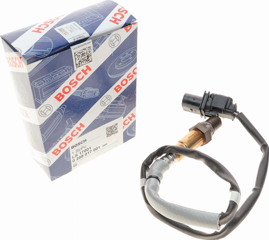 BOSCH 0 258 017 001 - Lambda Sensor parts5.com