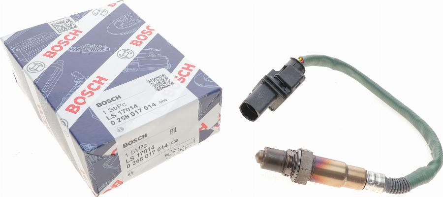 BOSCH 0 258 017 014 - Sonde lambda parts5.com