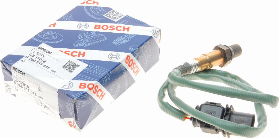 BOSCH 0 258 017 018 - Sonda Lambda parts5.com