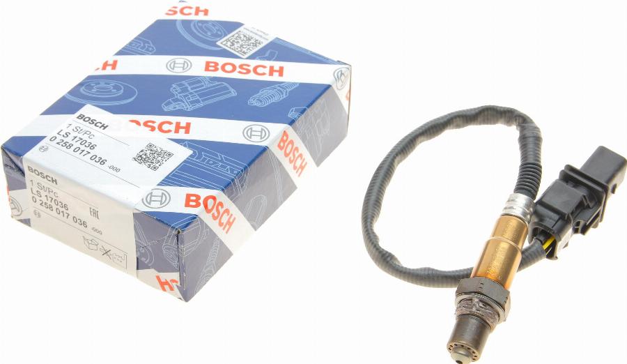 BOSCH 0 258 017 036 - Lambda andur parts5.com