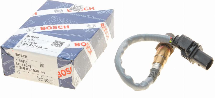 BOSCH 0 258 017 038 - Lambda andur parts5.com