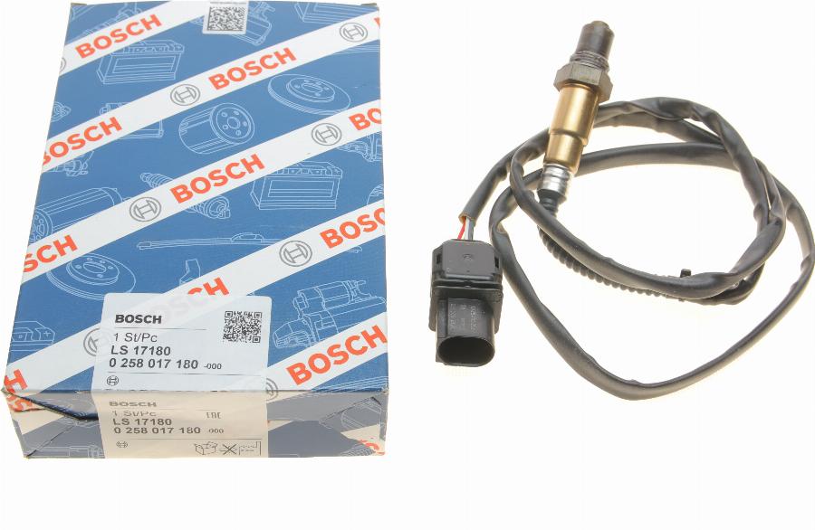 BOSCH 0 258 017 180 - Lambda-sonda parts5.com