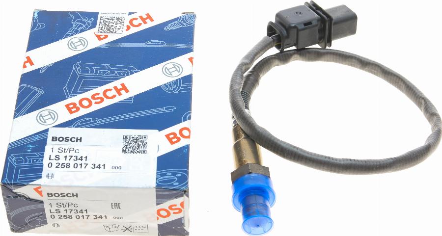 BOSCH 0 258 017 341 - Lambda sensörü parts5.com