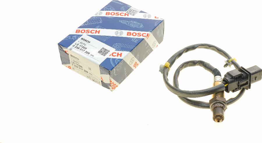 BOSCH 0 258 017 209 - Lambda sensörü parts5.com