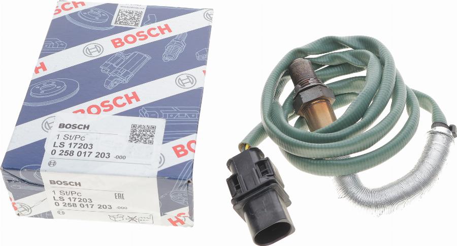 BOSCH 0 258 017 203 - Sonda Lambda parts5.com