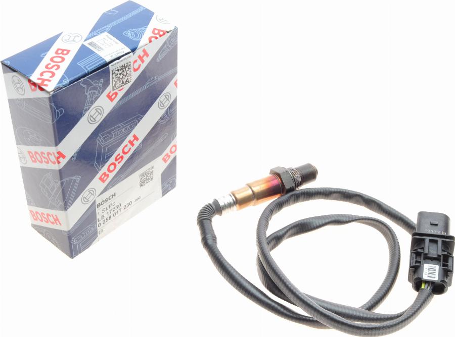 BOSCH 0 258 017 230 - Lambda-sonda parts5.com