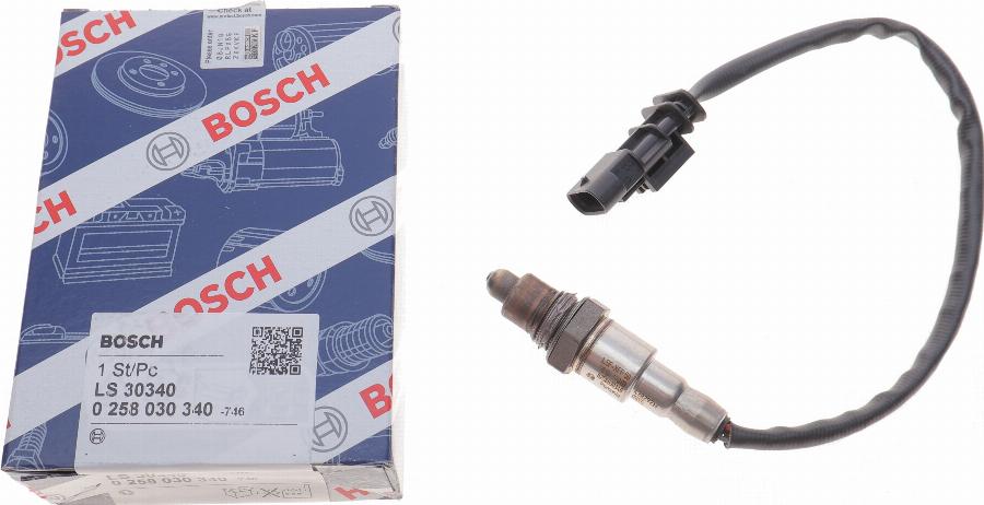 BOSCH 0 258 030 340 - Lamda-sonda parts5.com