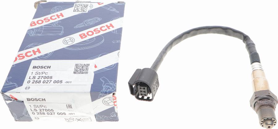 BOSCH 0 258 027 005 - Sonda Lambda parts5.com