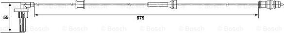 BOSCH 0 265 007 533 - Αισθητήρας, στροφές τροχού parts5.com