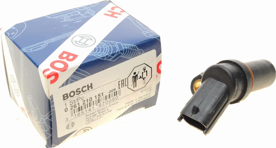 BOSCH 0 261 210 151 - Sensor, crankshaft pulse parts5.com