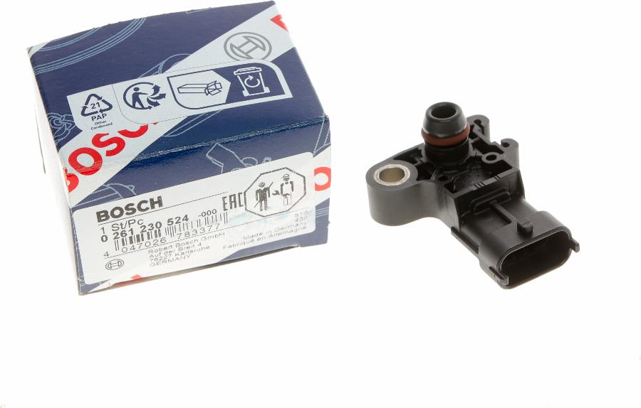 BOSCH 0 261 230 524 - Senzor,presiune supraalimentare parts5.com