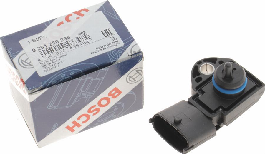 BOSCH 0 261 230 236 - Senzor, presiune combustibil parts5.com