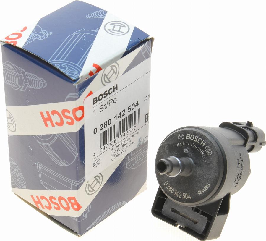 BOSCH 0 280 142 504 - Supapa suprapresiune, rezervor combustibil parts5.com