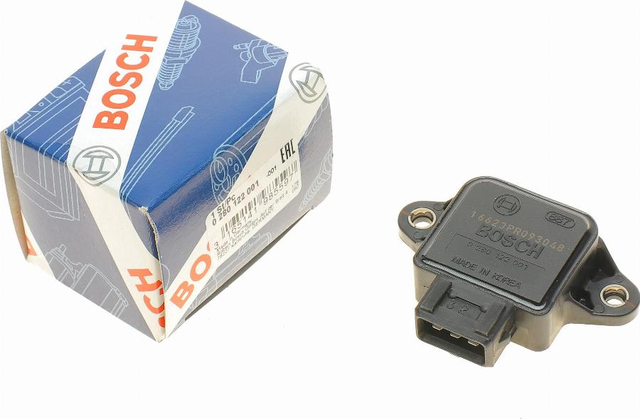 BOSCH 0 280 122 001 - Датчик, положение дроссельной заслонки parts5.com