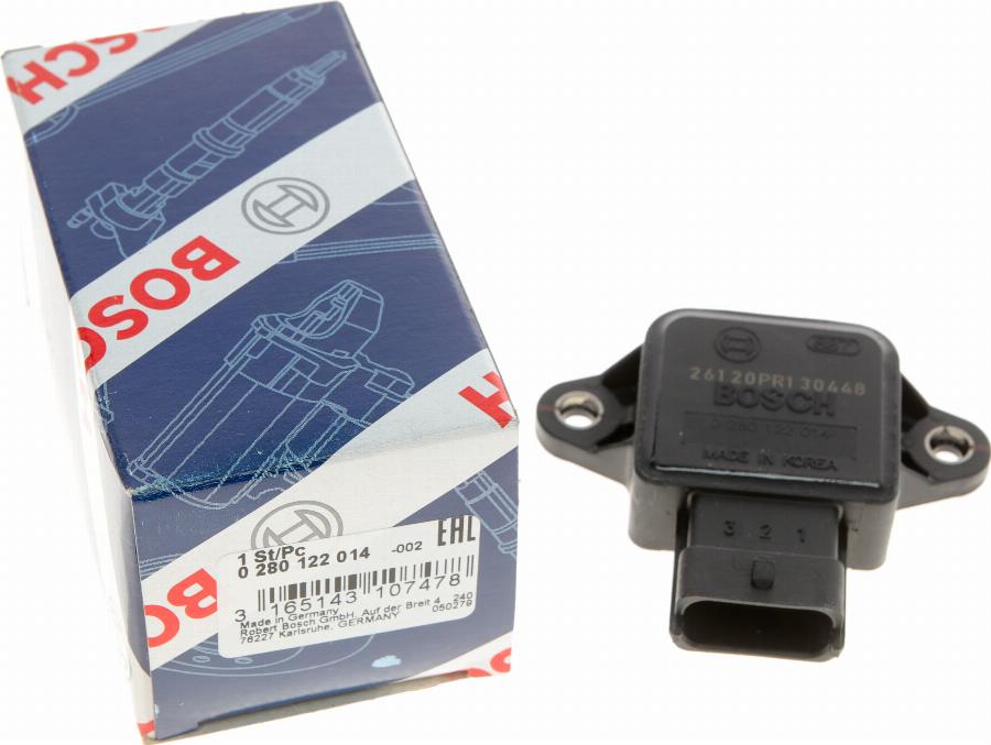 BOSCH 0 280 122 014 - Sensor, posición mariposa parts5.com