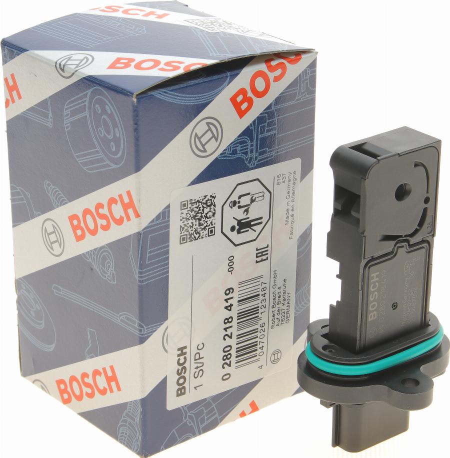 BOSCH 0 280 218 419 - Air Mass Sensor parts5.com