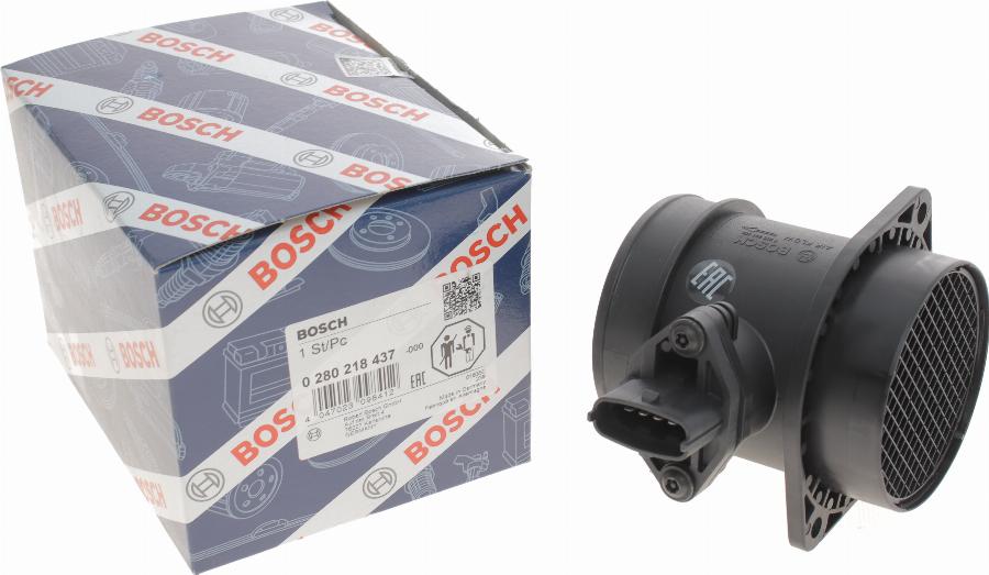 BOSCH 0 280 218 437 - Датчик потока, массы воздуха parts5.com