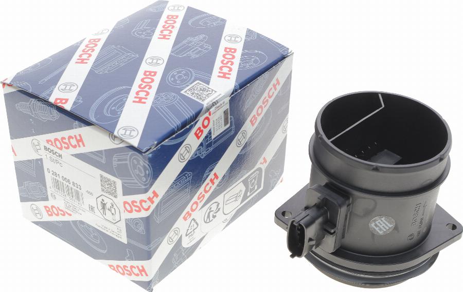 BOSCH 0 281 006 833 - Mjerač mase zraka parts5.com