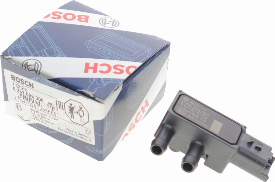 BOSCH 0 281 006 300 - Érzékelő, kipufogógáz-nyomás parts5.com