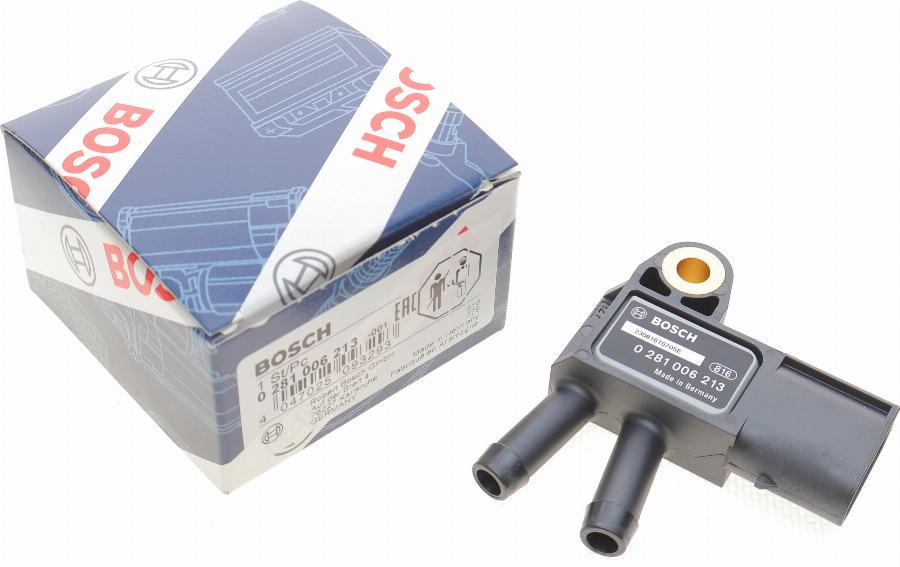 BOSCH 0 281 006 213 - Senzor, tlak ispušnih plinova parts5.com