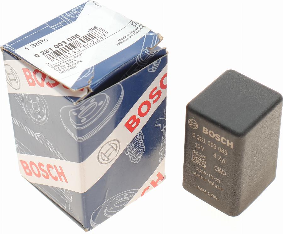 BOSCH 0 281 003 085 - Upravljački uređaj, vrijeme grijanja parts5.com