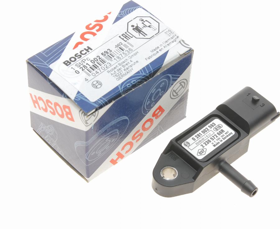 BOSCH 0 281 002 593 - Sensor, Ladedruck parts5.com