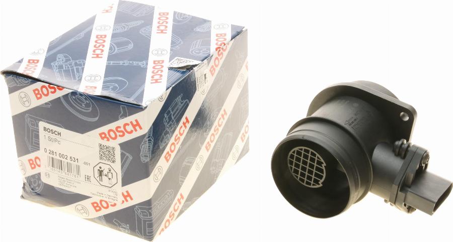 BOSCH 0 281 002 531 - Õhumassimõõtja parts5.com