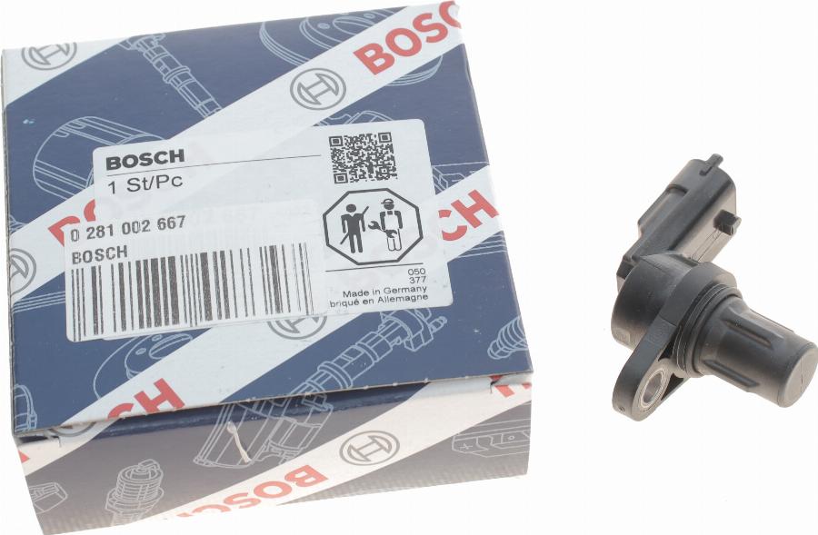 BOSCH 0 281 002 667 - Sensor, posición arbol de levas parts5.com