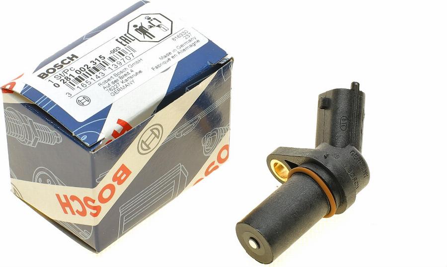 BOSCH 0 281 002 315 - Generátor impulsů, klikový hřídel parts5.com