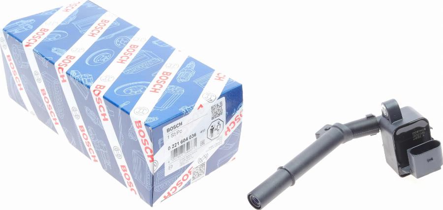 BOSCH 0 221 604 036 - Zapalovací cívka parts5.com