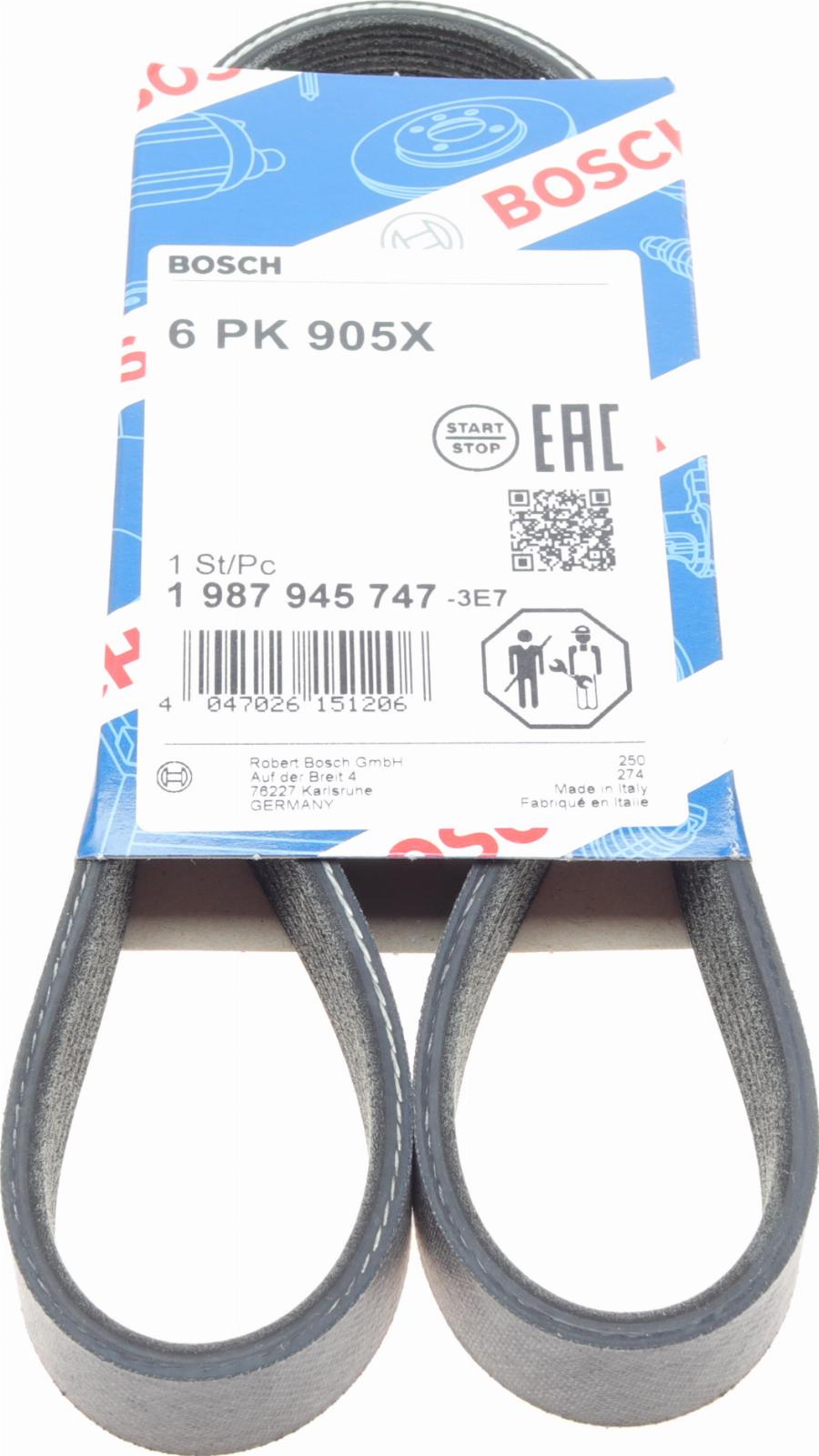 BOSCH 1 987 945 747 - Klinasti rebrasti kaiš parts5.com