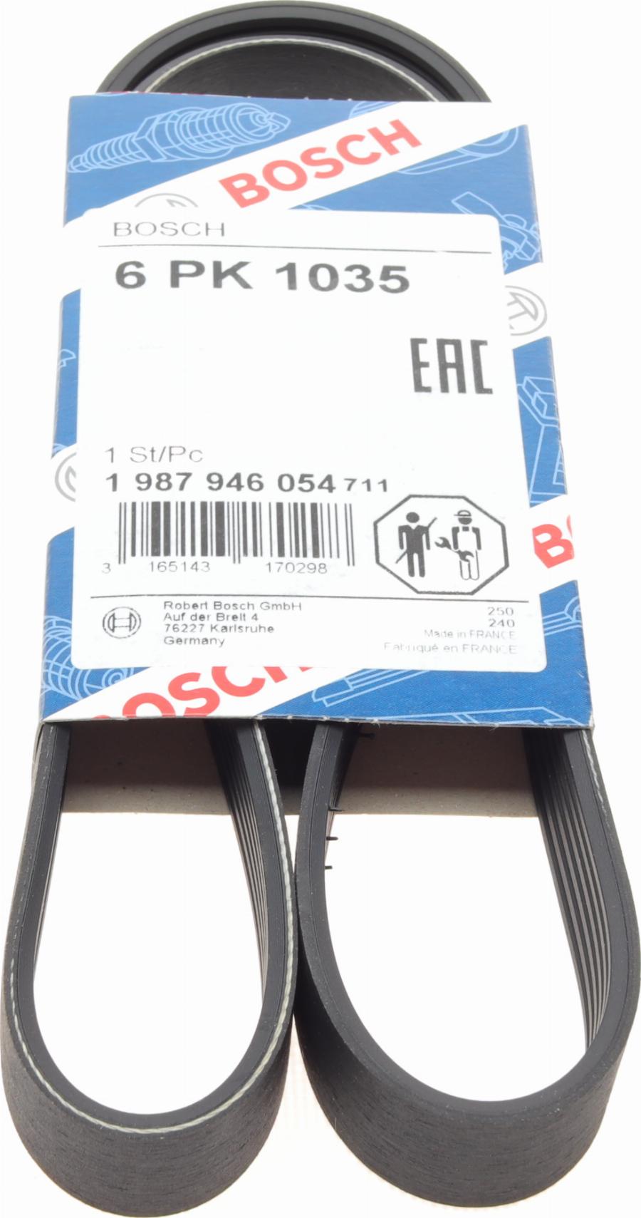 BOSCH 1 987 946 054 - Curea transmisie cu caneluri parts5.com