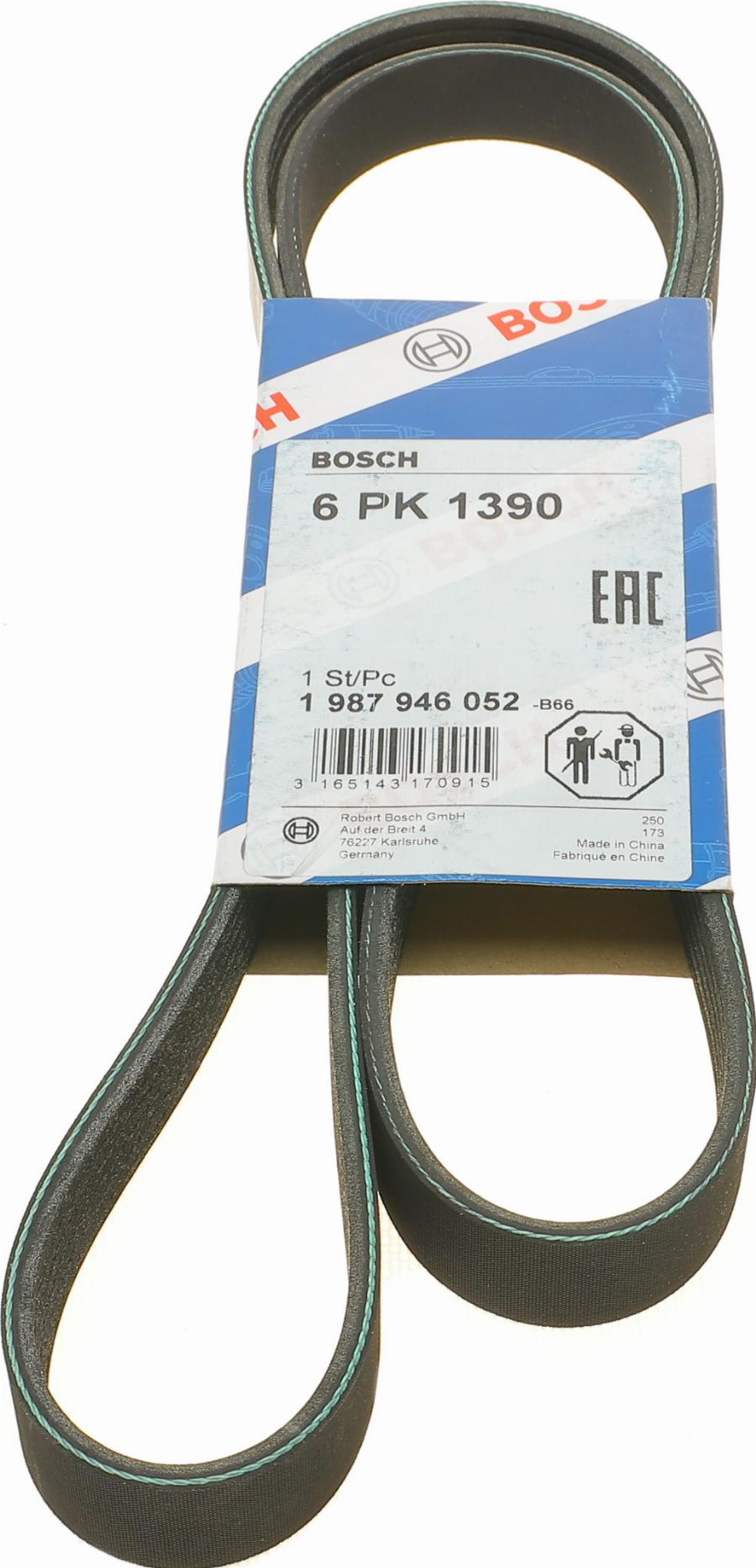 BOSCH 1 987 946 052 - Correa trapecial poli V parts5.com