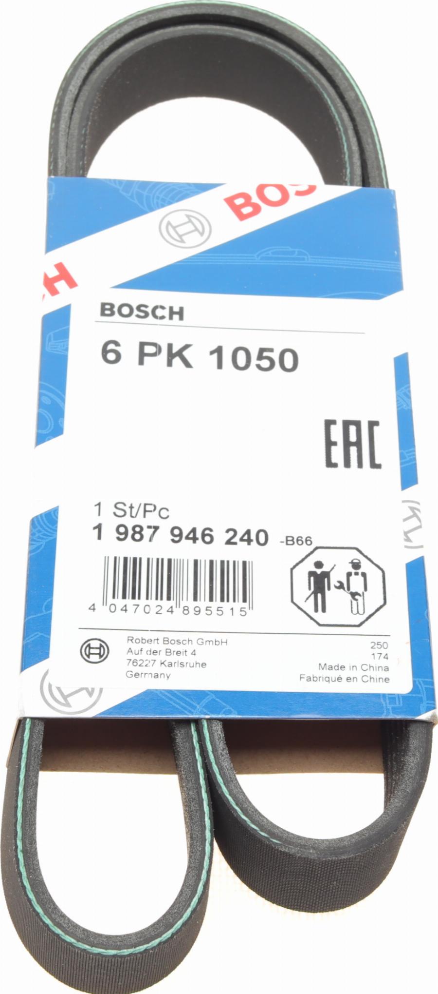 BOSCH 1 987 946 240 - Correa trapecial poli V parts5.com