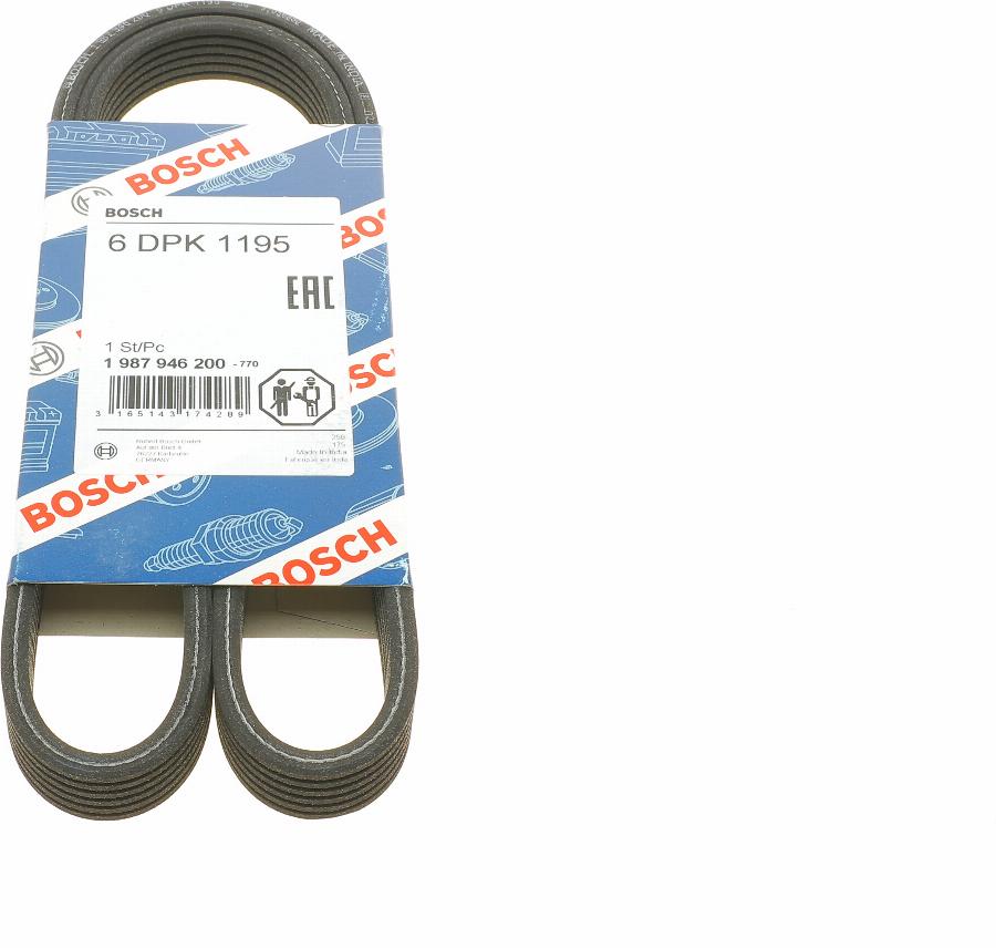 BOSCH 1 987 946 200 - V-Ribbed Belt parts5.com