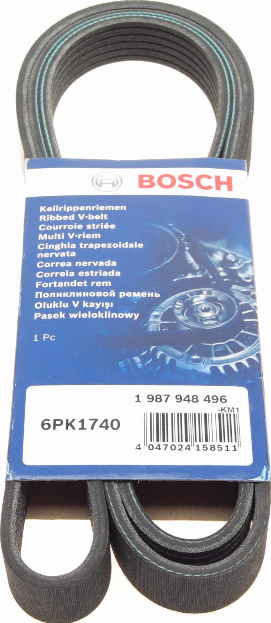 BOSCH 1 987 948 496 - Curea transmisie cu caneluri parts5.com