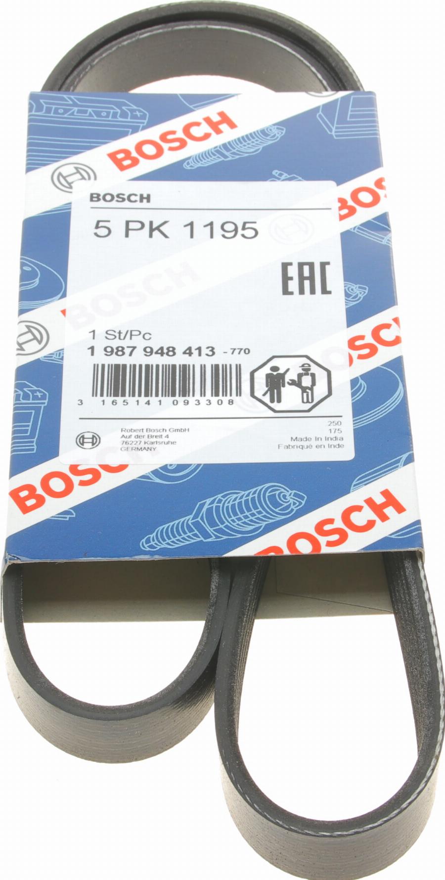 BOSCH 1 987 948 413 - Pasek klinowy wielorowkowy parts5.com