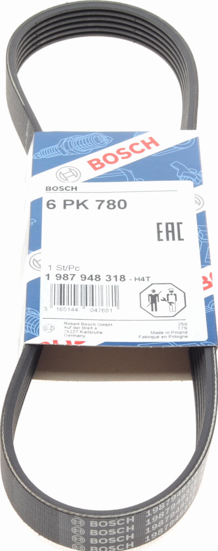 BOSCH 1 987 948 318 - Ozubený klínový řemen parts5.com