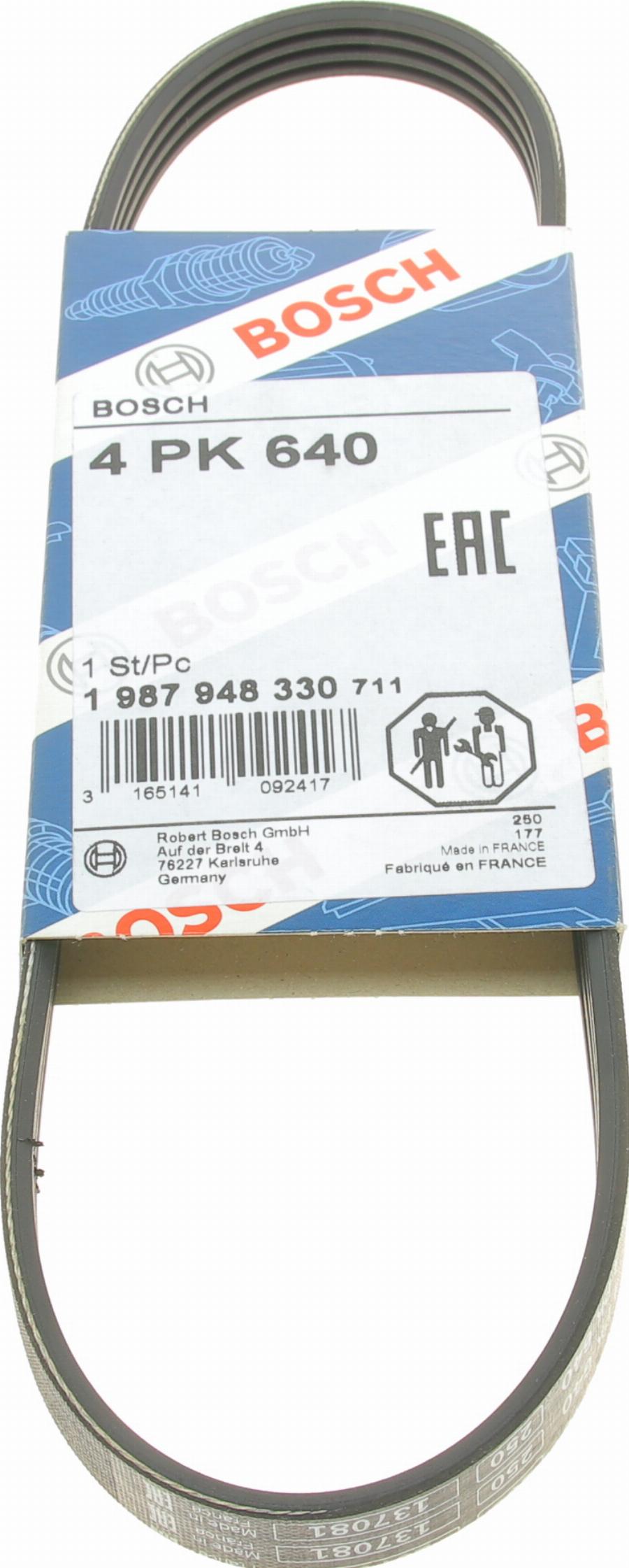 BOSCH 1 987 948 330 - Curea transmisie cu caneluri parts5.com