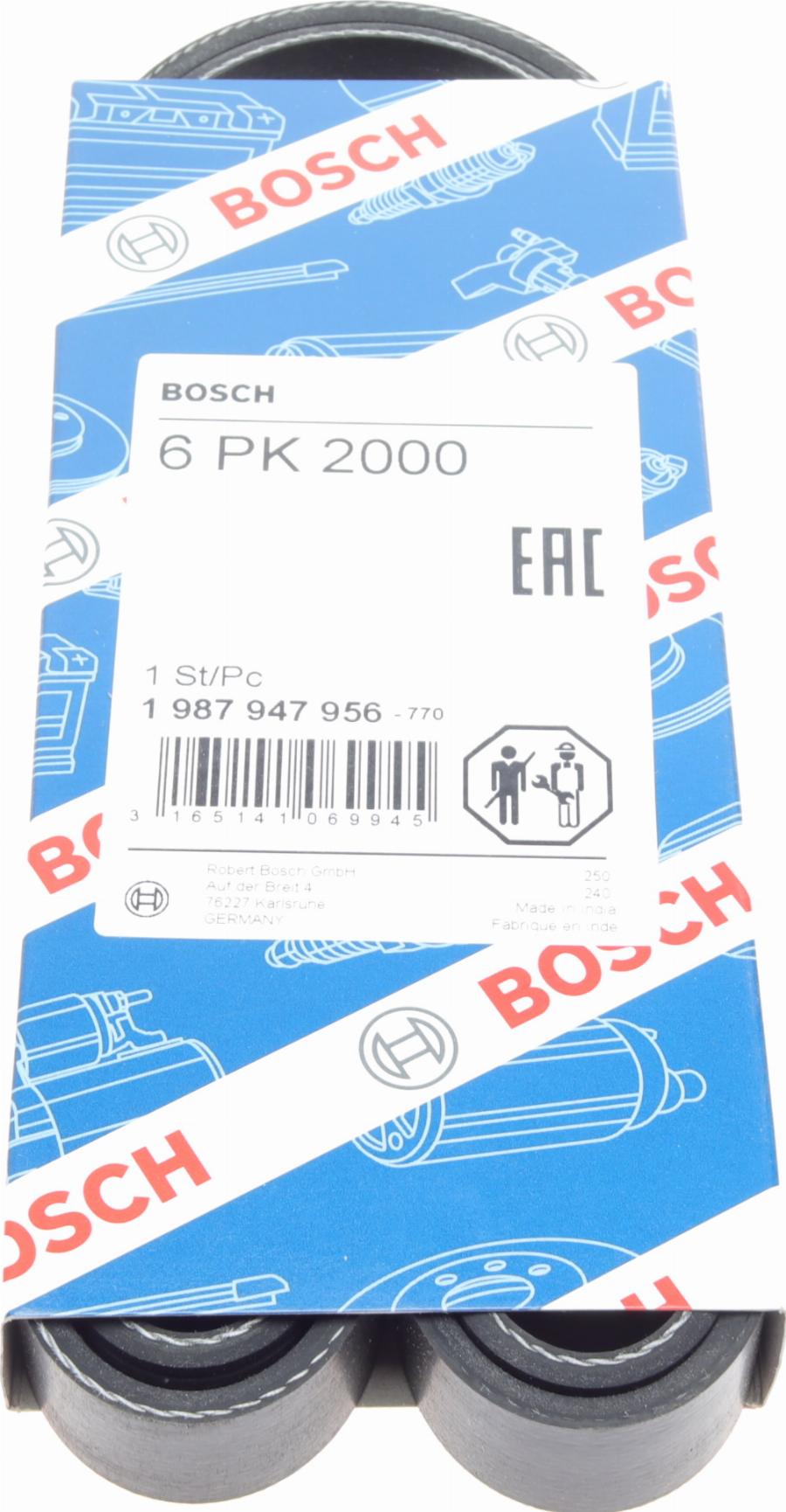 BOSCH 1 987 947 956 - Ozubený klínový řemen parts5.com