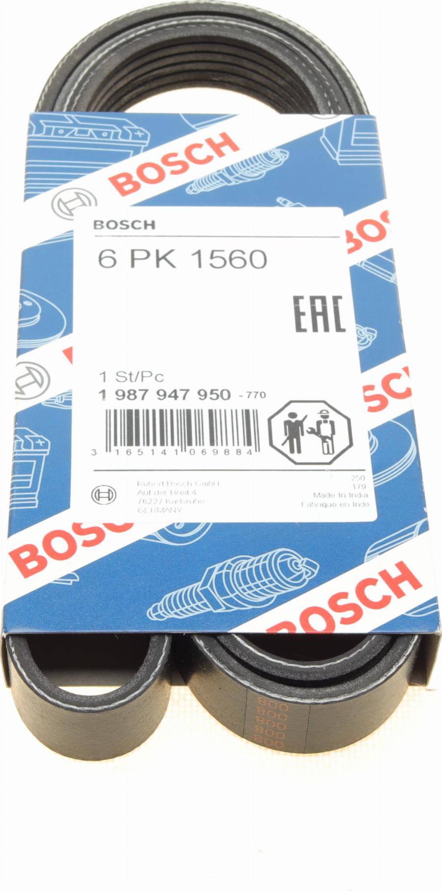 BOSCH 1 987 947 950 - Pasek klinowy wielorowkowy parts5.com