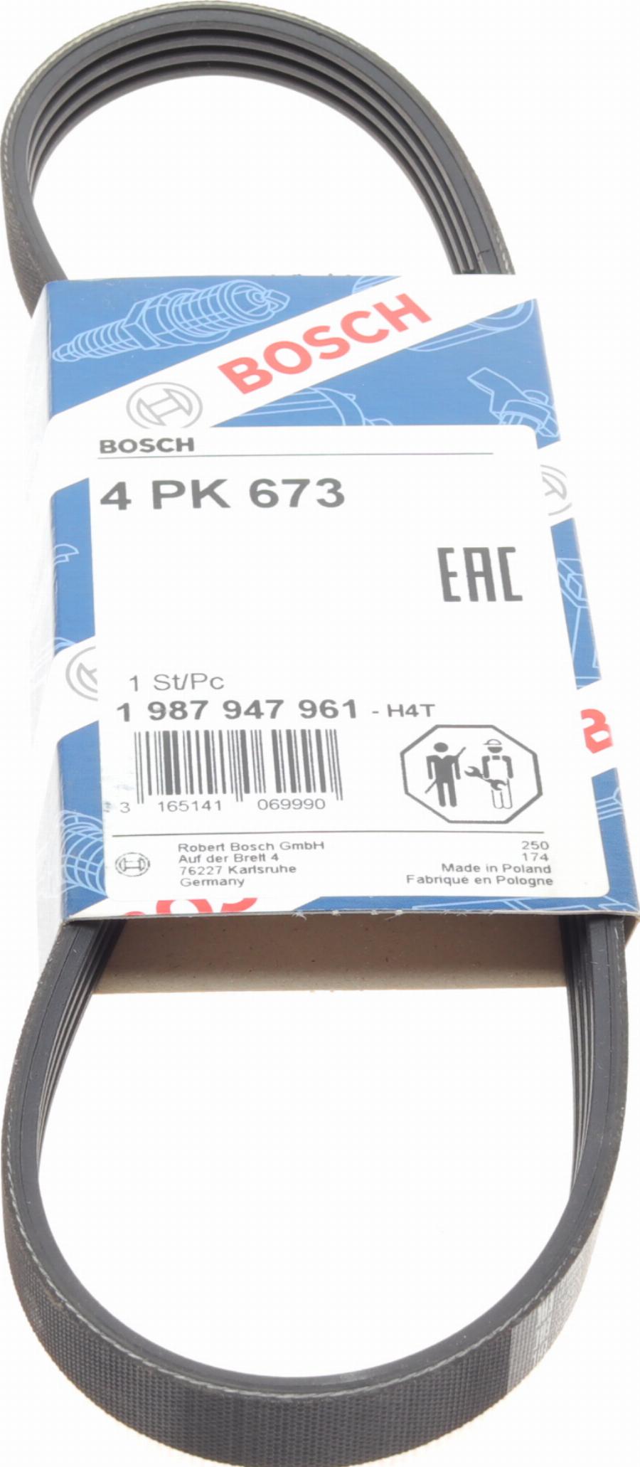 BOSCH 1 987 947 961 - Curea transmisie cu caneluri parts5.com