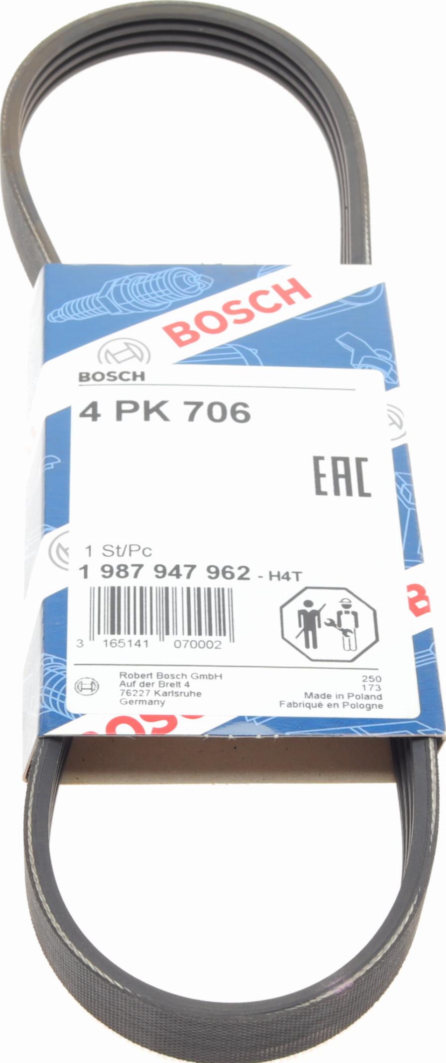 BOSCH 1 987 947 962 - Curea transmisie cu caneluri parts5.com