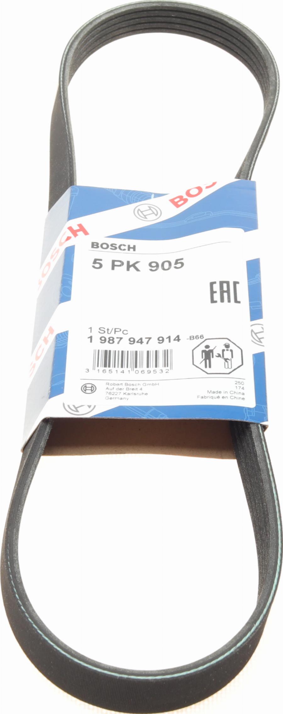 BOSCH 1 987 947 914 - Klinasti rebrasti remen parts5.com