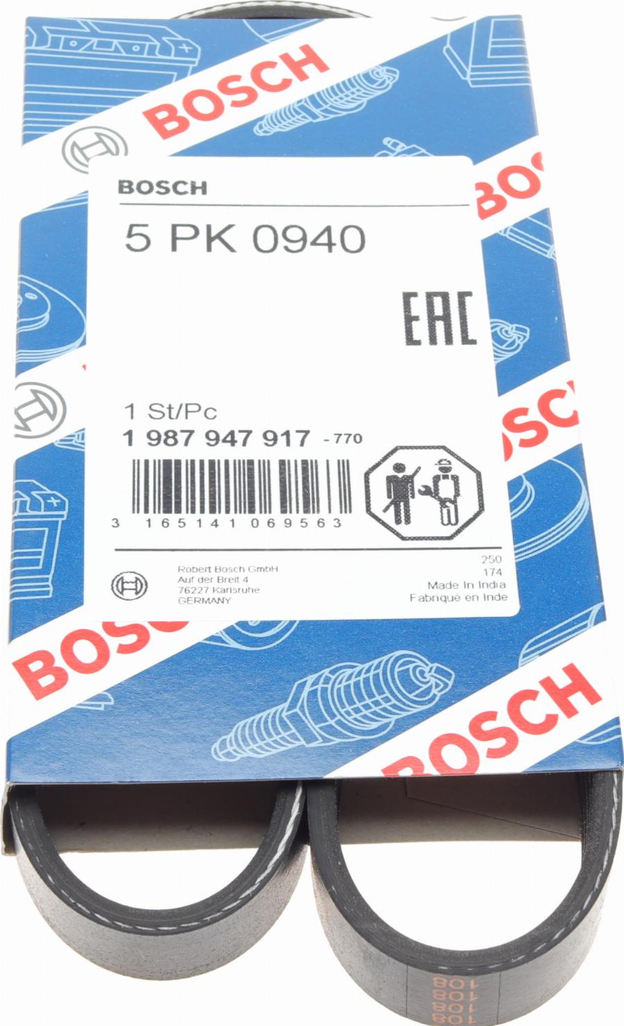 BOSCH 1 987 947 917 - Ozubený klínový řemen parts5.com