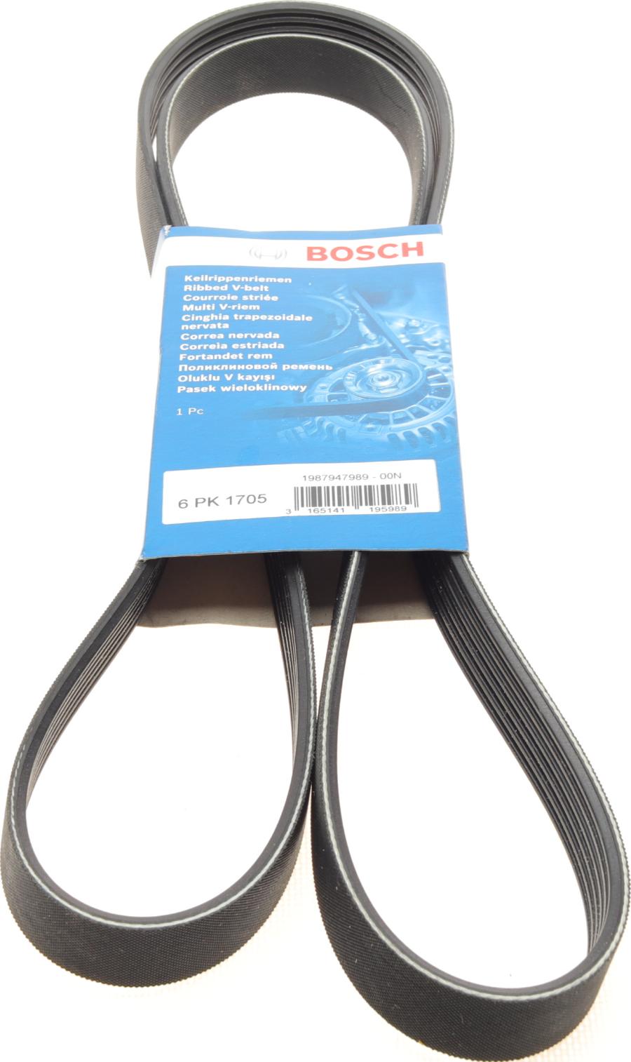 BOSCH 1 987 947 989 - Keilrippenriemen parts5.com