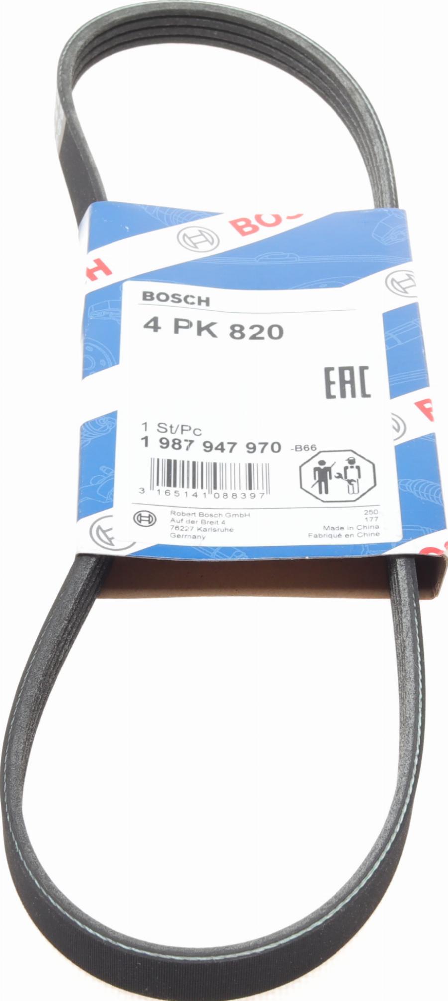 BOSCH 1 987 947 970 - Pasek klinowy wielorowkowy parts5.com