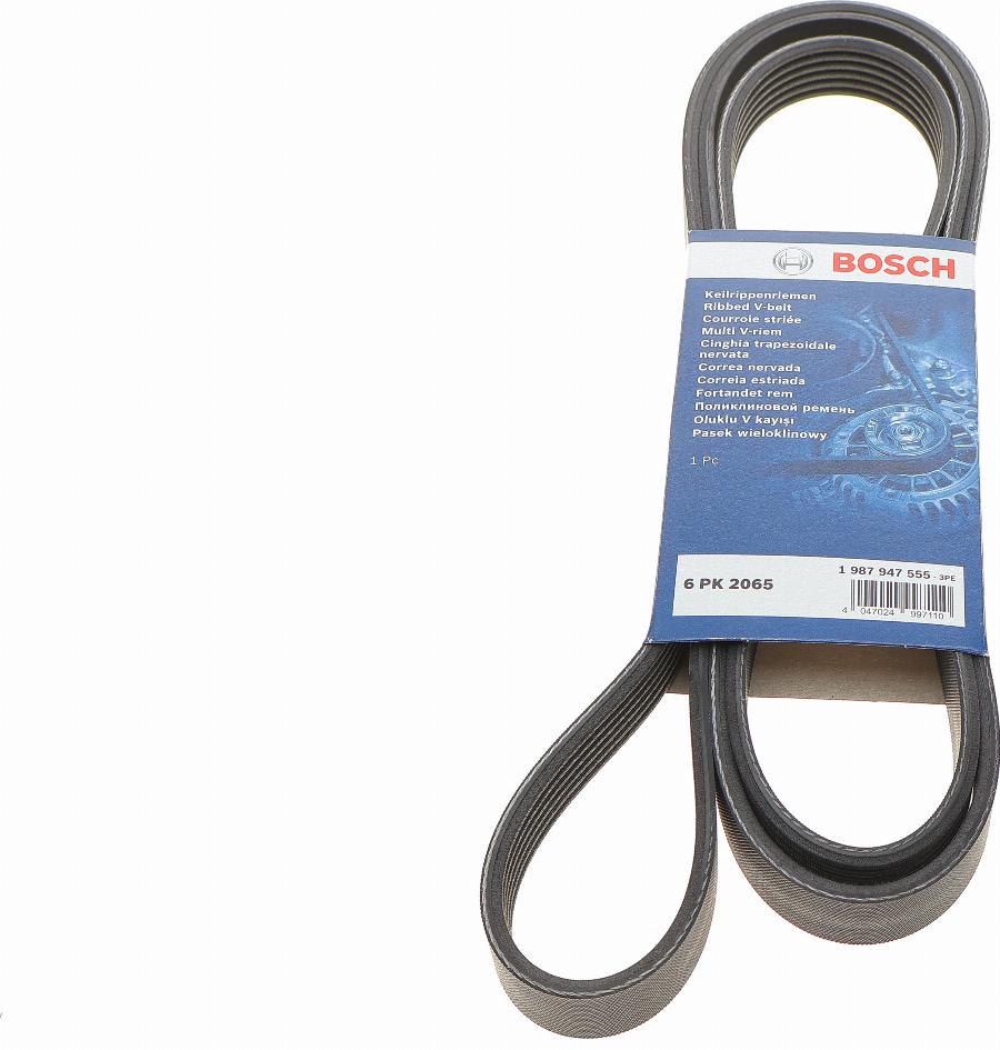 BOSCH 1 987 947 555 - Correa trapecial poli V parts5.com