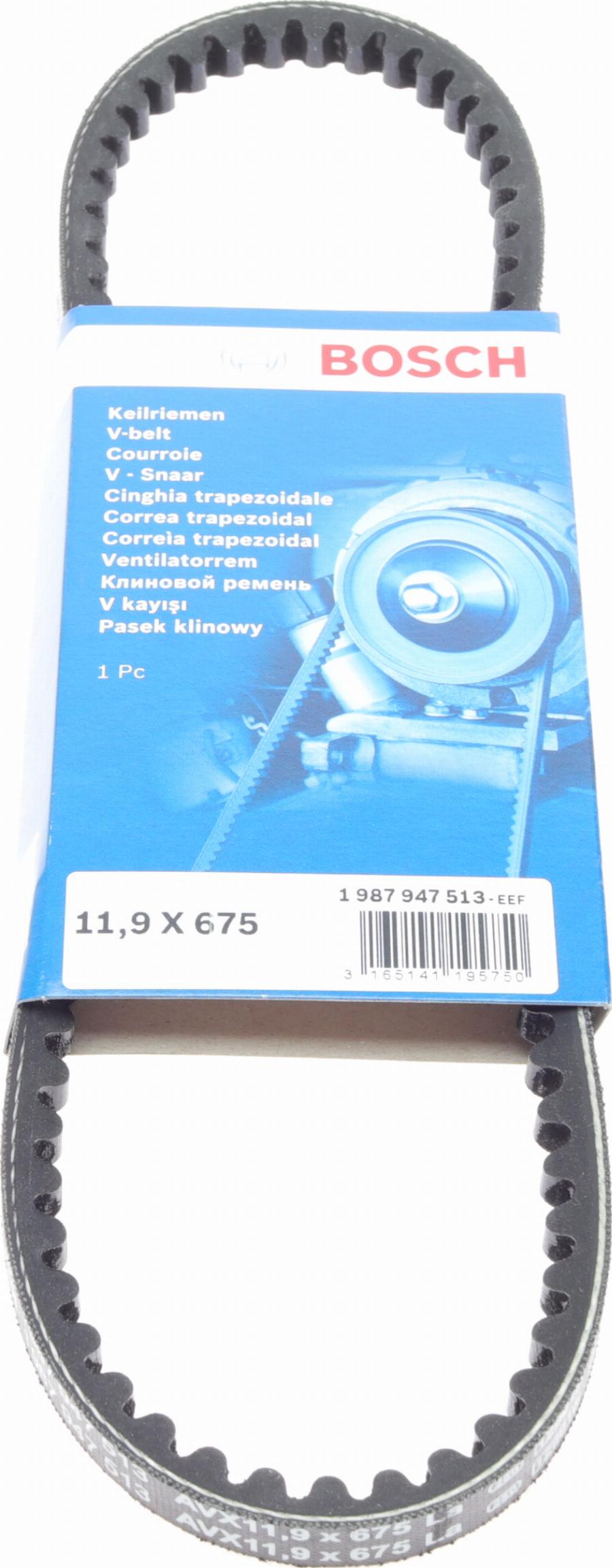 BOSCH 1 987 947 513 - Klinasti kaiš parts5.com