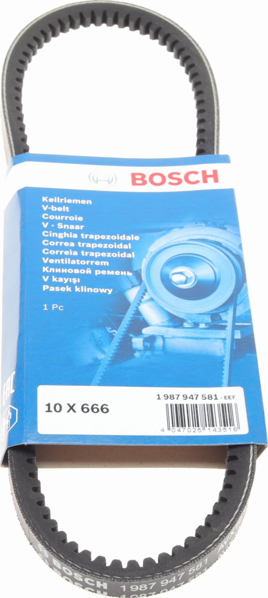 BOSCH 1 987 947 581 - Curea transmisie parts5.com